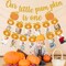 Fall Pumpkin 1st Birthday Photo Banner - Autumn Milestone Photograph Bunting